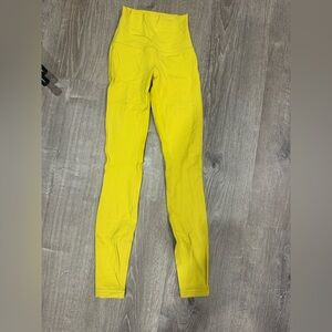 Lululemon align HR legging yellow serpentine size0